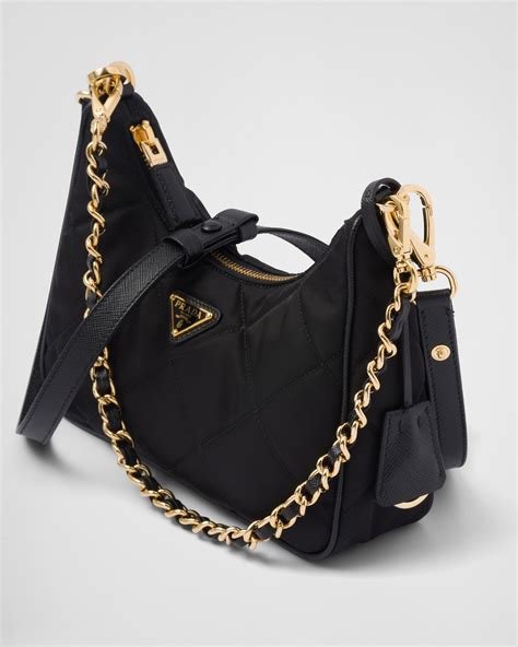 prada soft padded re-nylon mini-bag|prada mini nylon shoulder bag.